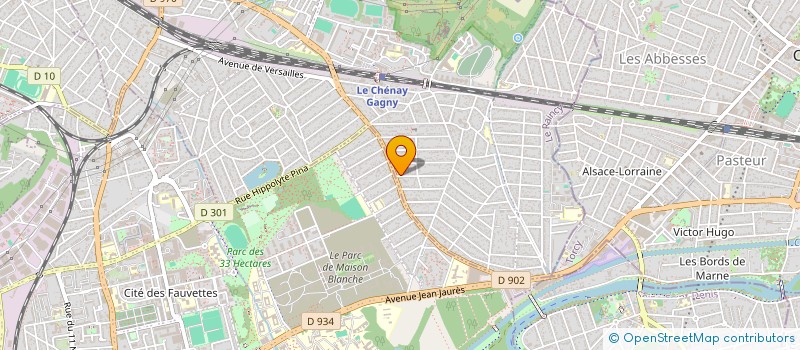localisation de l'entreprise SCI CLARA à GAGNY
