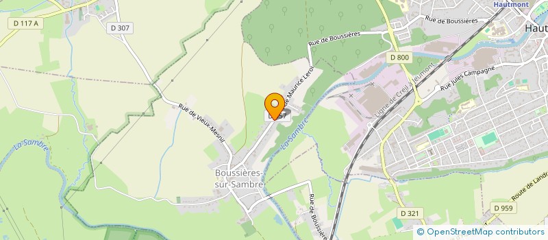 localisation de l'entreprise SCI CLARA  BOUSSIERES-SUR-SAMBRE