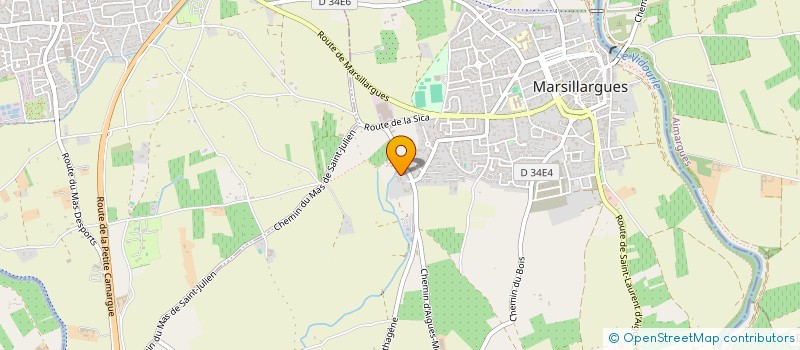 localisation de l'entreprise SCI CLARA  MARSILLARGUES
