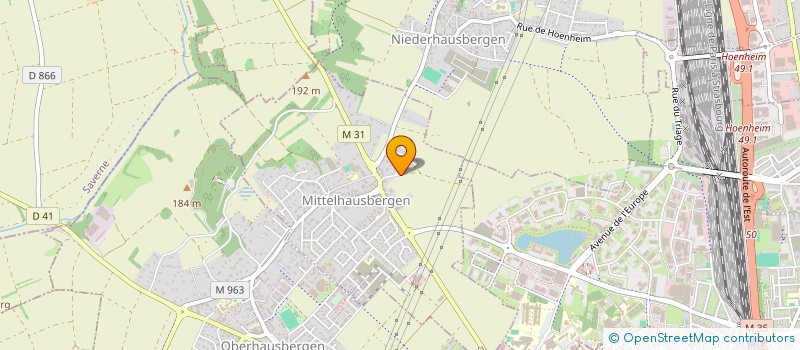 localisation de l'entreprise SCI CLARA  MITTELHAUSBERGEN