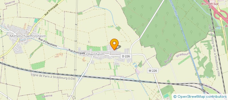 localisation de l'entreprise SCI CLARA DES JARDINS  OLWISHEIM