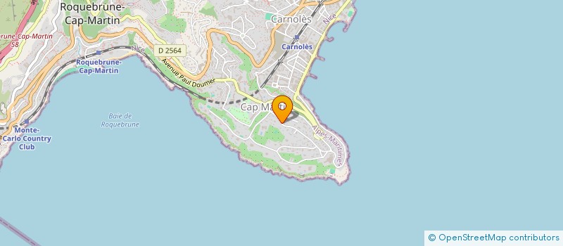 localisation de l'entreprise SCI CLARA MARTIN à ROQUEBRUNE-CAP-MARTIN