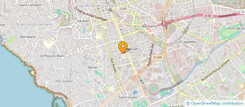 localisation de l'entreprise SCI CLARA-MERMOZ à MARSEILLE