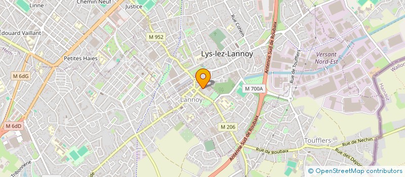 localisation de l'entreprise SCI CLARA - QUENTIN  LANNOY