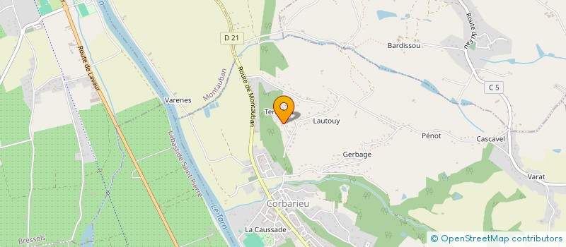 localisation de l'entreprise SCI CLARA TO'FRED  CORBARIEU