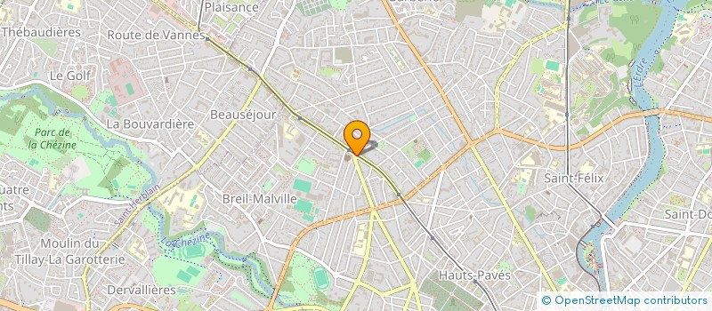 localisation de l'entreprise SCI CLARABEL  NANTES
