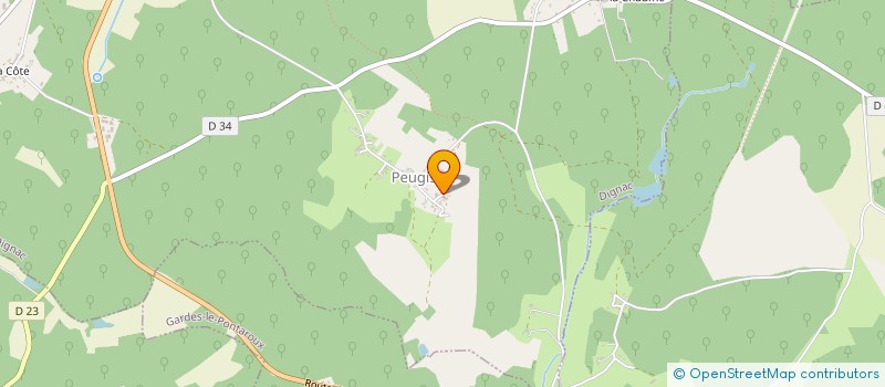 localisation de l'entreprise SCI CLARADRI  DIGNAC