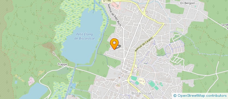 localisation de l'entreprise SCI CLAREL  BISCARROSSE