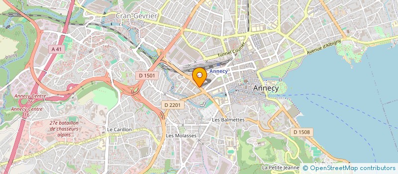 localisation de l'entreprise SCI CLARELLE à ANNECY