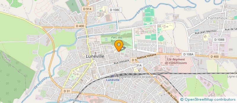 localisation de l'entreprise SCI CLARENTHAL  LUNEVILLE