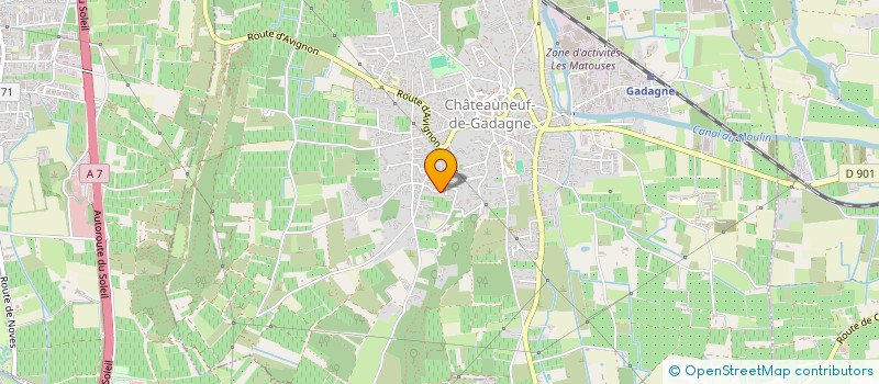 localisation de l'entreprise SCI CLARESTE  CHATEAUNEUF-DE-GADAGNE