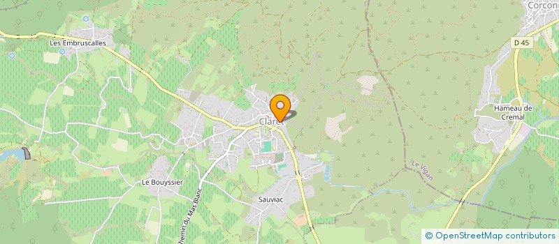 localisation de l'entreprise SCI CLARET  CLARET