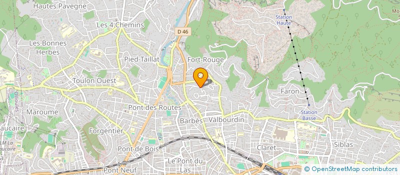 localisation de l'entreprise SCI CLARET  TOULON