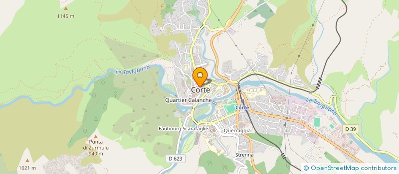 localisation de l'entreprise SCI CLARIDGE à CORTE