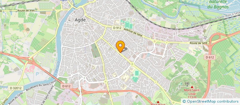 localisation de l'entreprise SCI CLARIE  AGDE