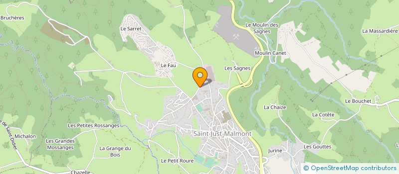 localisation de l'entreprise SCI CLARINE à SAINT-JUST-MALMONT
