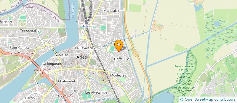 localisation de l'entreprise SCI CLARINE  ARLES