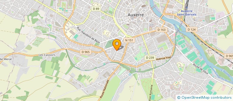 localisation de l'entreprise SCI CLARINE à AUXERRE