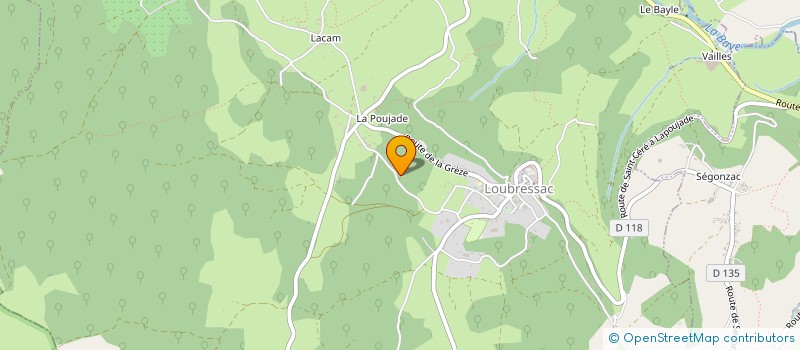 localisation de l'entreprise SCI CLARINE  LOUBRESSAC