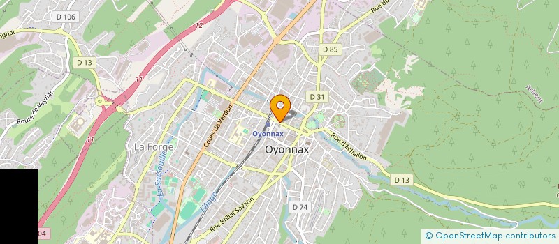 localisation de l'entreprise SCI CLARIS à OYONNAX