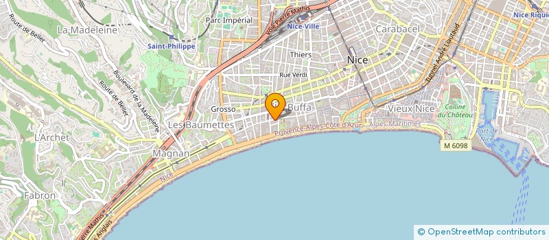 localisation de l'entreprise SCI CLARIS  NICE