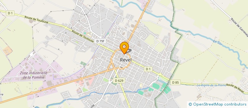 localisation de l'entreprise SCI CLARIS  REVEL