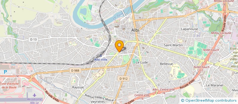 localisation de l'entreprise SCI CLARISSA à ALBI