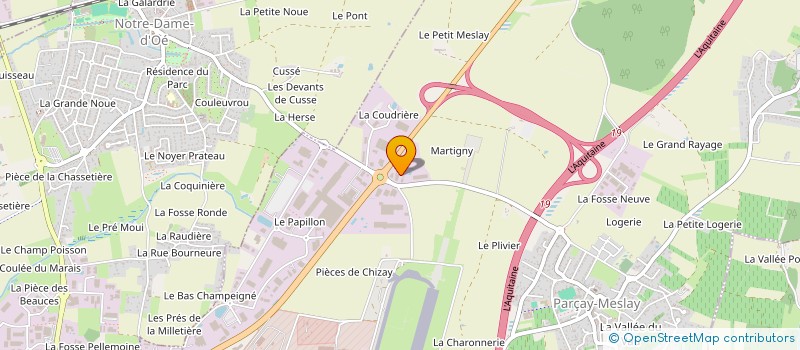 localisation de l'entreprise SCI CLARISSE WIGAEL  PARCAY-MESLAY