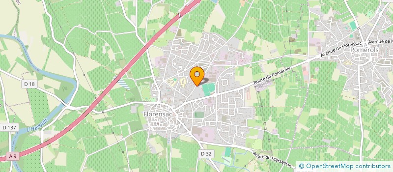 localisation de l'entreprise SCI CLARO  FLORENSAC