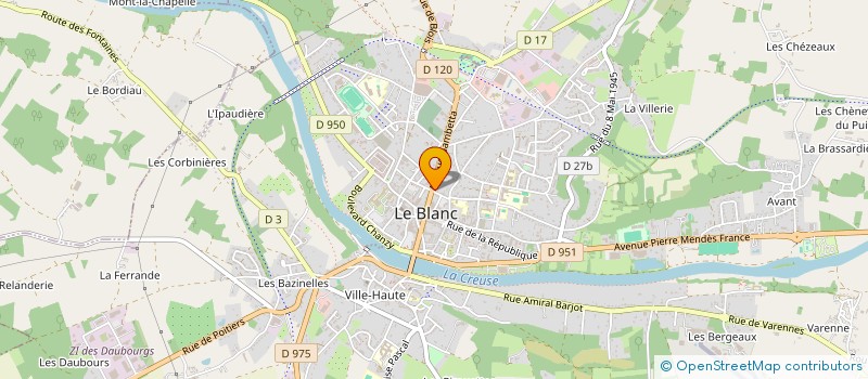 localisation de l'entreprise SCI CLAROLIS à LE BLANC