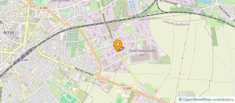 localisation de l'entreprise SCI CLARRAS à ARRAS