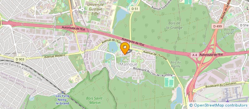 localisation de l'entreprise SCI CLARSEB  EMERAINVILLE