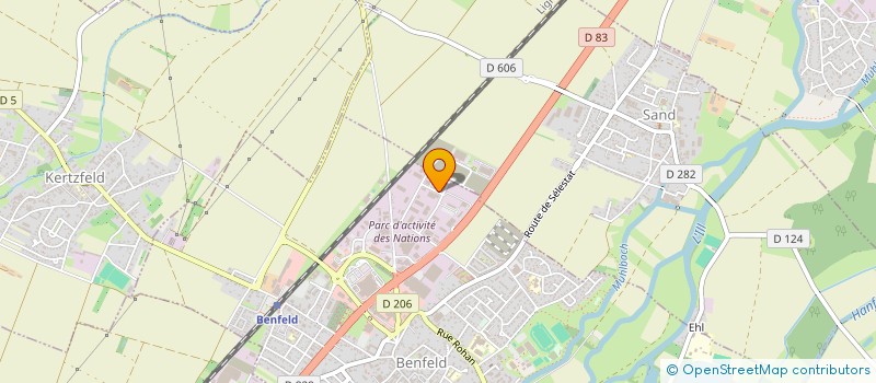 localisation de l'entreprise SCI CLARTE  BENFELD