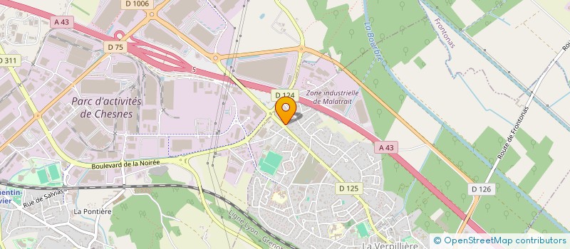 localisation de l'entreprise SCI CLARTE  LA VERPILLIERE