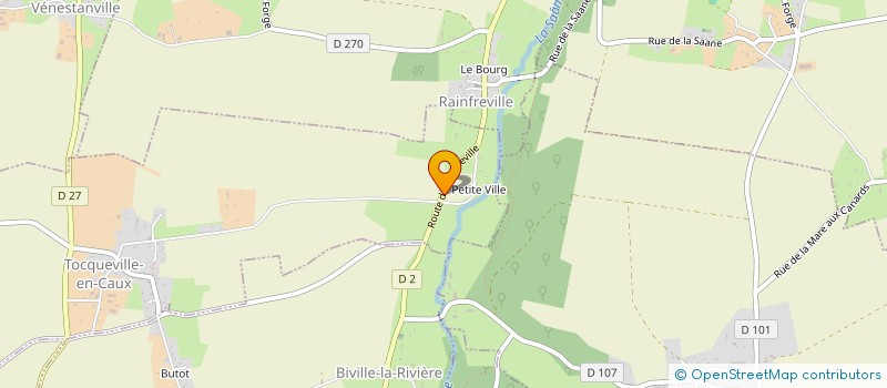 localisation de l'entreprise SCI CLARTE  TOCQUEVILLE-EN-CAUX