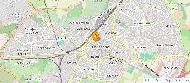 localisation de l'entreprise SCI CLARTHAN IMMO  NARBONNE