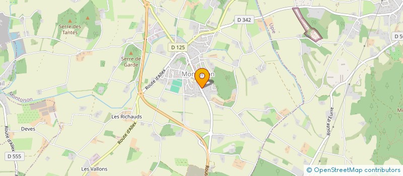 localisation de l'entreprise SCI CLARTINE  MONTOISON