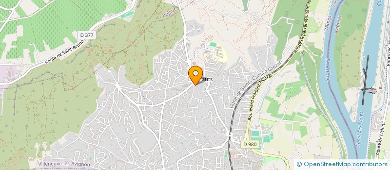 localisation de l'entreprise SCI CLARUF  VILLENEUVE-LES-AVIGNON