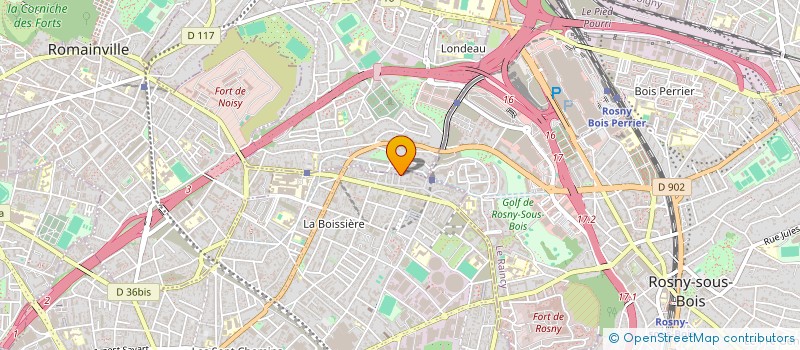 localisation de l'entreprise SCI CLAS à MONTREUIL