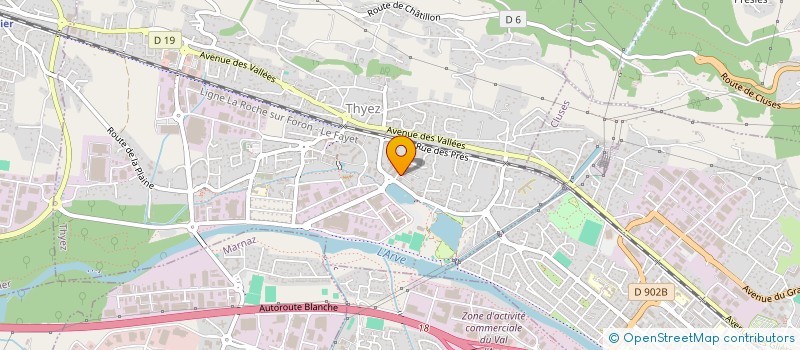 localisation de l'entreprise SCI CLAS  THYEZ