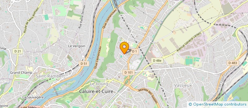 localisation de l'entreprise SCI CLASSE Z  CALUIRE-ET-CUIRE