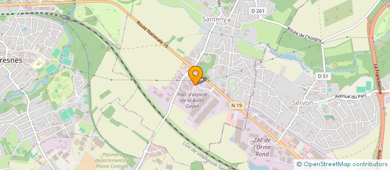 localisation de l'entreprise SCI CLASSIC  SANTENY