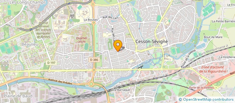 localisation de l'entreprise SCI CLASSIC SB  CESSON-SEVIGNE
