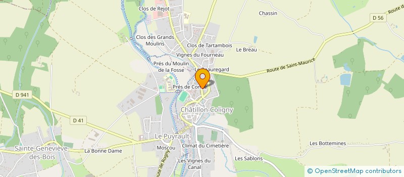 localisation de l'entreprise SCI CLASSICO à CHATILLON-COLIGNY