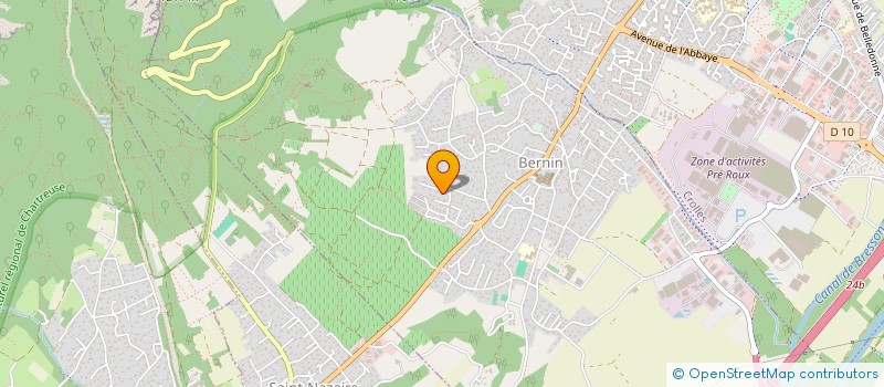 localisation de l'entreprise SCI CLASSY  BERNIN
