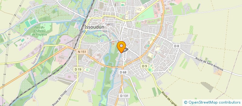 localisation de l'entreprise SCI CLASTE à ISSOUDUN