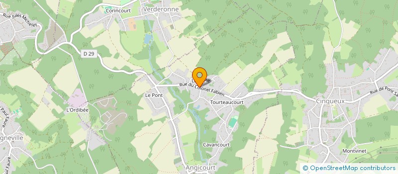 localisation de l'entreprise SCI CLAUBER  ANGICOURT