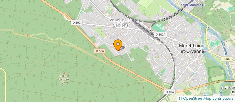 localisation de l'entreprise SCI CLAUD  MORET-LOING-ET-ORVANNE