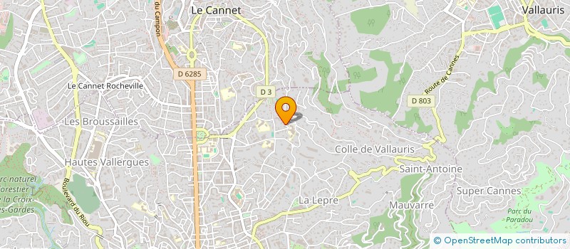 localisation de l'entreprise SCI CLAUDA à CANNES