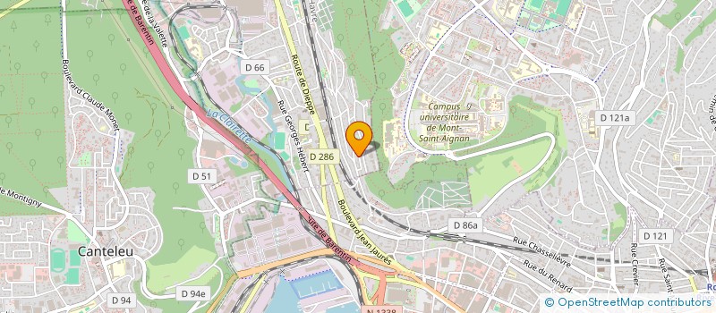 localisation de l'entreprise SCI CLAUDANT FRERE  DEVILLE-LES-ROUEN